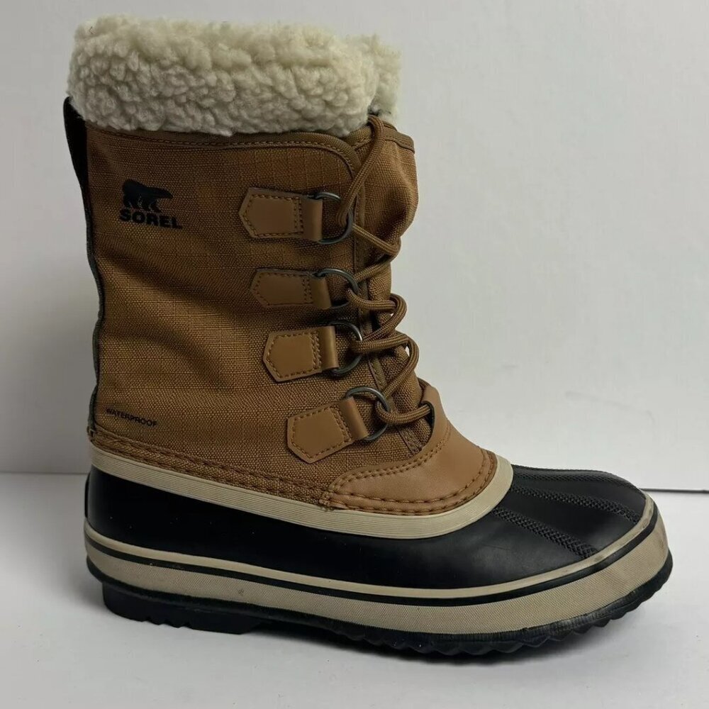 Sorel Womens Winter Carnival Waterproof Boot Brown Size 7 M